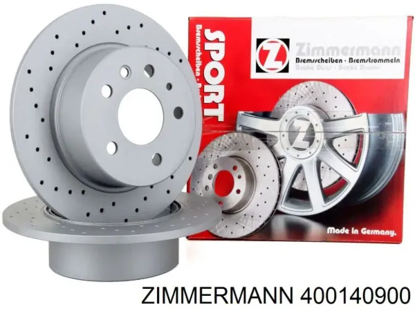 Disco de freno trasero 400140900 Zimmermann