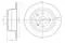 Disco de freno trasero Opel Astra 51, 52, F35, M35