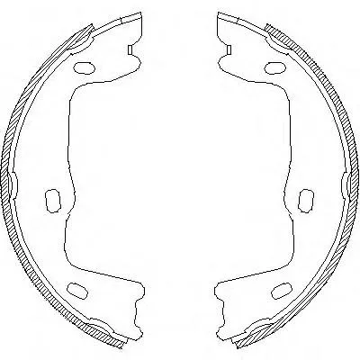 Juego de zapatas de frenos, freno de estacionamiento Opel Astra 51, 52, F35, M35