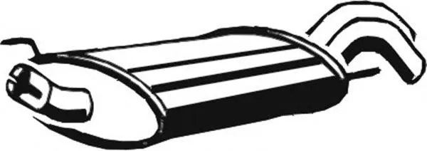 Silenciador trasero 03052 Asmet