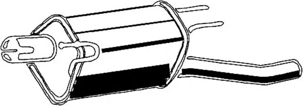 Silenciador trasero 05056 Asmet