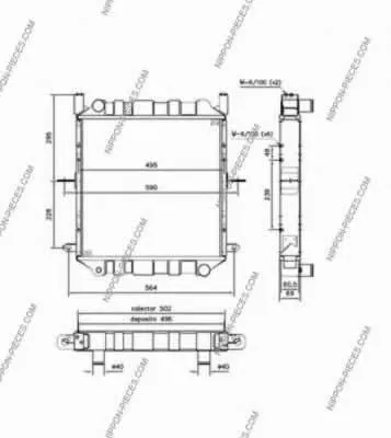  Radiador Nissan Cabstar 
