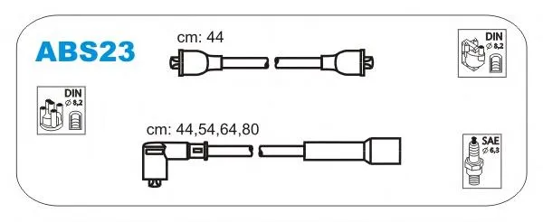 Cables de bujías ABS23 Janmor