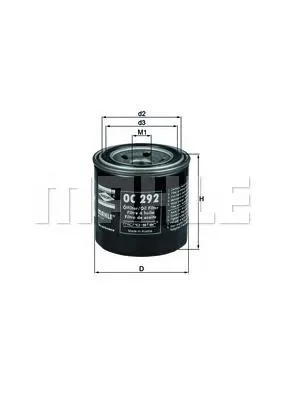 Filtro de aceite OC292 Mahle Original
