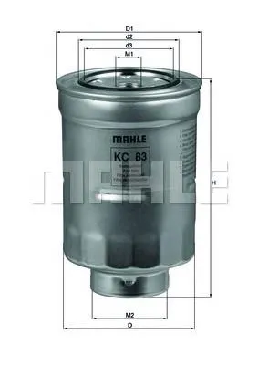 Filtro de combustible KC83 Mahle Original