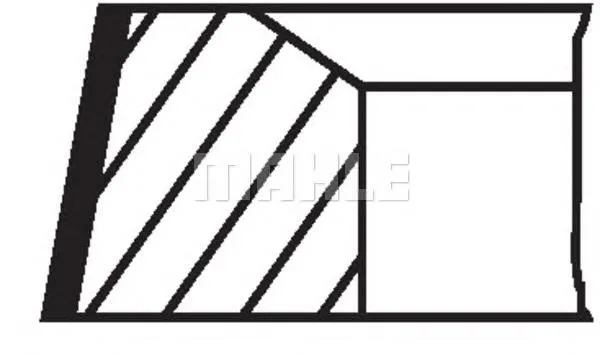 Aros de pistón para 1 cilindro, STD 03060N0 Mahle Original