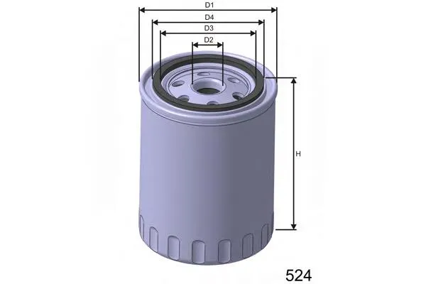 Filtro de aceite Z629 Misfat