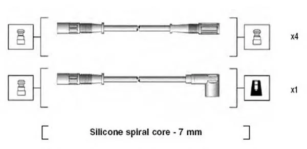 Cables de bujías 941095470590 Magneti Marelli