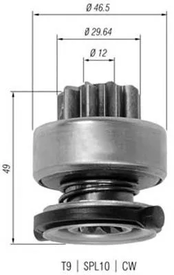 Bendix, motor de arranque Opel Insignia G09