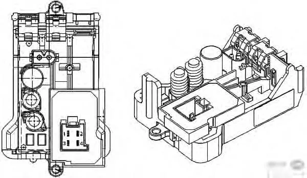 Resistencia de calefacción 5HL351029061 HELLA