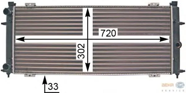 Radiador 8MK376707301 HELLA