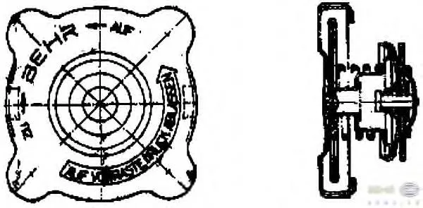 Tapa radiador 8MY376742131 HELLA