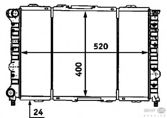 Radiador 8MK376718101 HELLA