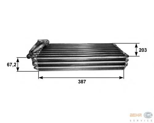 Evaporador de aire acondicionado Mercedes Benz Truck TRUCK ACTROS 