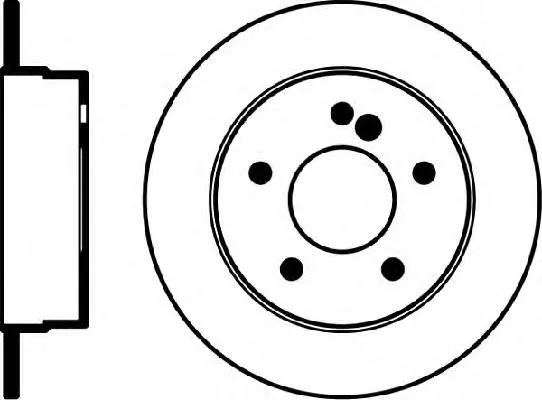 Disco de freno trasero 52106PRO HELLA-PAGID