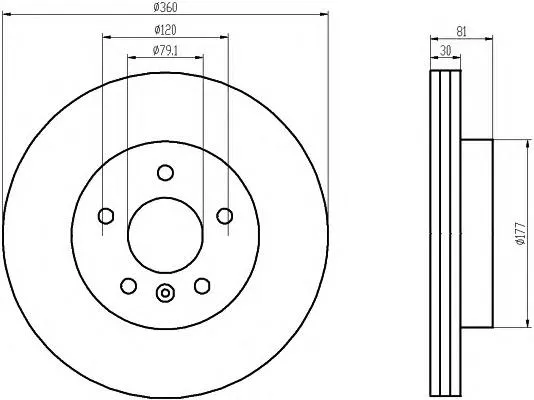 Disco de freno 54784PRO HELLA-PAGID
