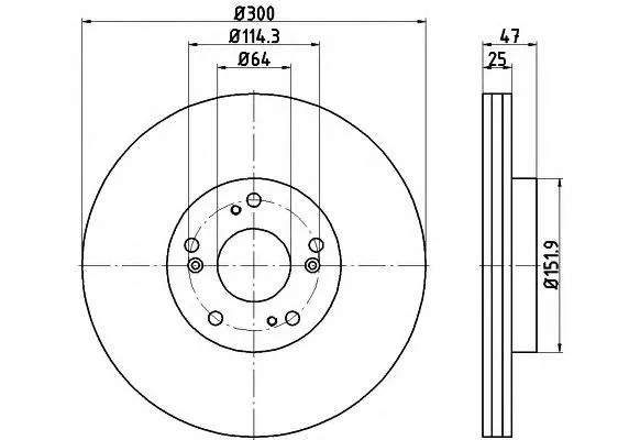 Disco de freno 54779PRO HELLA-PAGID