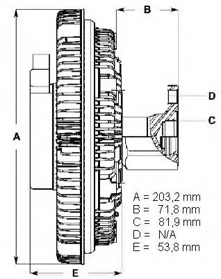 Embrague viscoso de ventilador LK111 Beru