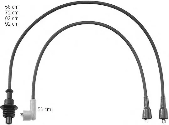 Cables de bujías ZEF788 Beru