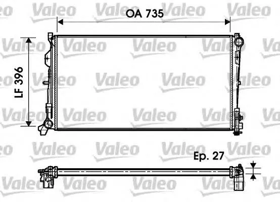 Radiador 732956 VALEO