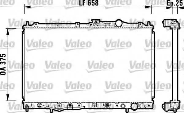 Radiador MB845796 Mitsubishi