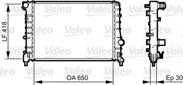 Radiador 734283 VALEO