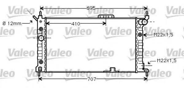Radiador 734429 VALEO