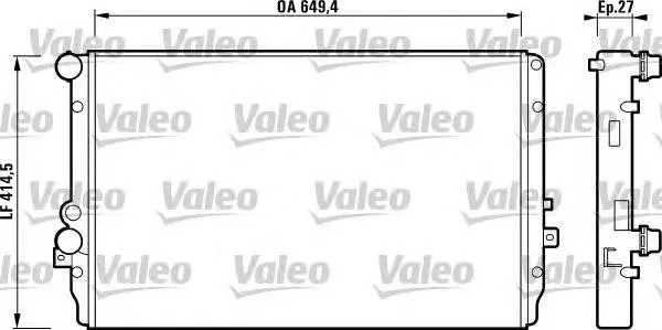 Radiador 732867 VALEO