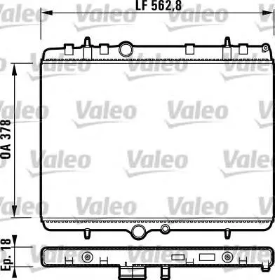 Radiador 732896 VALEO