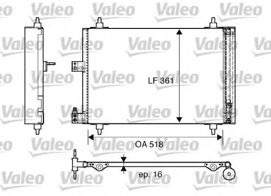 Condensador aire acondicionado 817667 VALEO