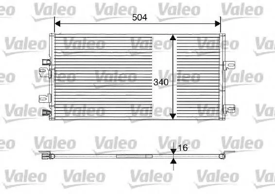 Condensador aire acondicionado 817687 VALEO