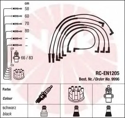 Cables de bujías 9996 NGK