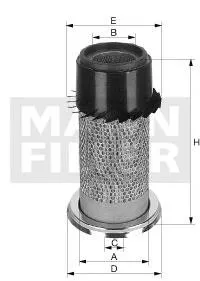 Filtro de aire C1588 Mann-Filter