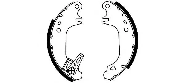 Zapatas de freno 8DB355000581 HELLA