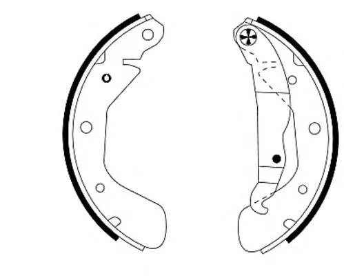 Zapatas de freno 8DB355003261 HELLA