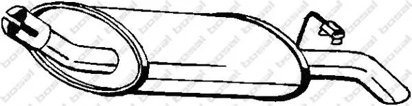 Silenciador trasero 154075 Bosal