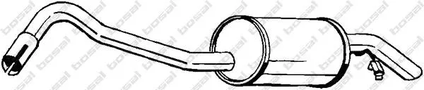 Silenciador trasero 154919 Bosal