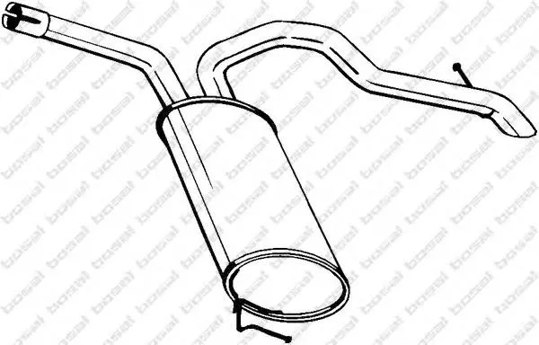 Silenciador trasero 10122 Asmet