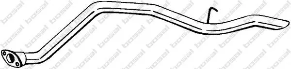 Tubo de escape intermedio a trasero 436293 Bosal