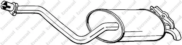 Silenciador trasero 175297 Bosal