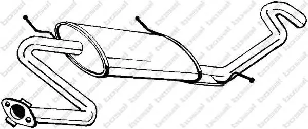Silenciador trasero 278339 Bosal