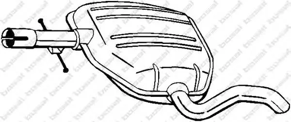 Silenciador central 233245 Bosal