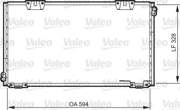 Condensador aire acondicionado 818104 VALEO
