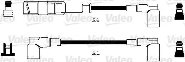 Cables de bujías 346070 VALEO
