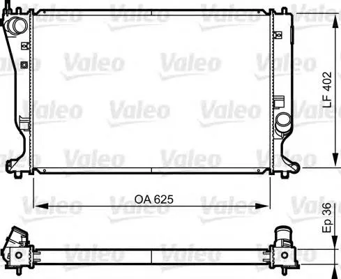 Radiador 735572 VALEO