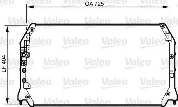Condensador aire acondicionado 814247 VALEO