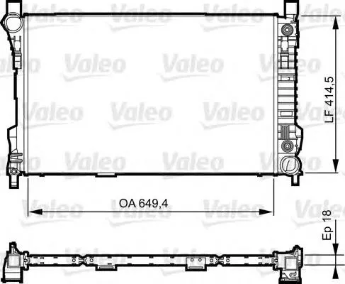 Radiador 735144 VALEO