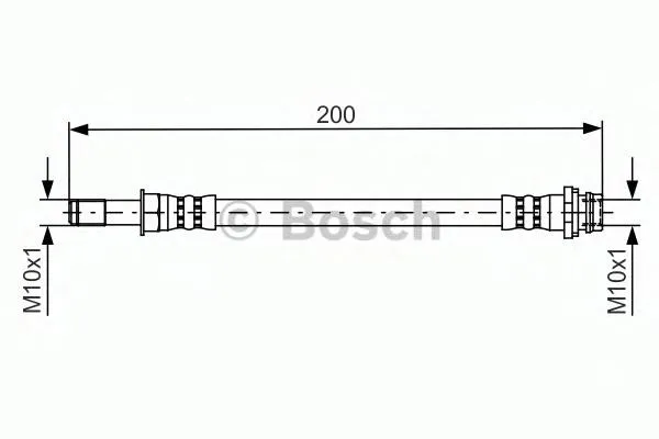 Latiguillos de freno delantero 1987481443 Bosch