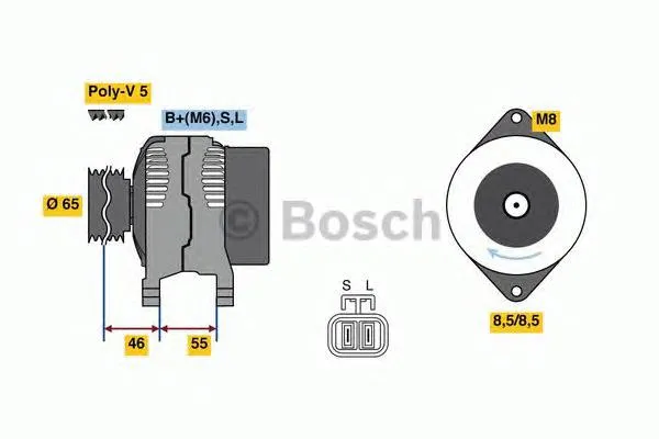 Alternador 0986080690 Bosch