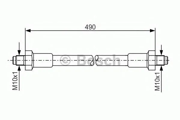 Latiguillo de freno delantero Ford Taunus GBTS, GBFS, CBTS